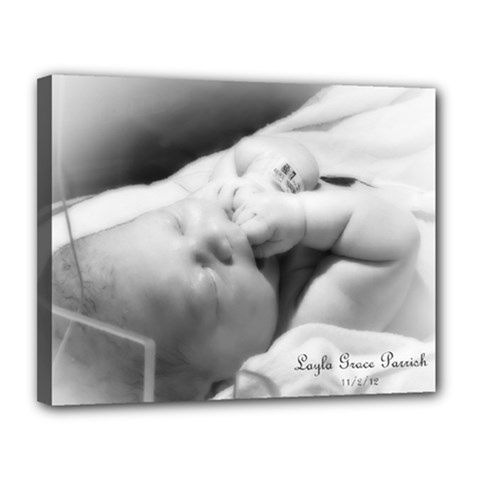Layla Newborn Canvas - Canvas 14  x 11  (Stretched)