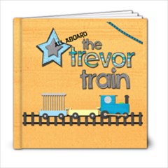 Trevor train 2 yr - 6x6 Photo Book (20 pages)