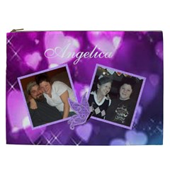 Purple heart Cosmetic Bag (XXL) (7 styles)