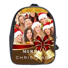 merry christmas, happy new year, xmas - School Bag (Large)