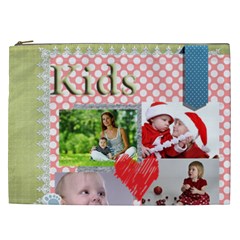 kids, fun, child, play, happy - Cosmetic Bag (XXL)