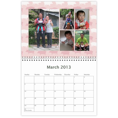 Wall Calender 2013 By Tsang Yi Ling Mar 2013