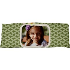 flower , kids, happy, fun, green - 25 x67  Body Pillow Case Dakimakura (Two Sides)