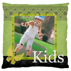 kids , flower , happy, fun - Large Cushion Case (Two Sides)