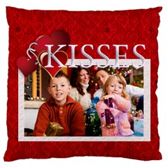 love, kids, happy, fun, family, holiday - Large Cushion Case (One Side)
