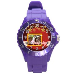 MERRY CHRISTMAS - Round Plastic Sport Watch (L)