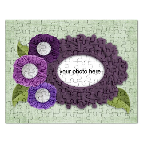 Shabby Chic Purple Flowers Puzzle By Zornitza Front