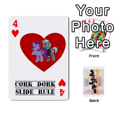 D C  Brony Oc Playing Cards By John H Rhodes Jr Front - Heart4