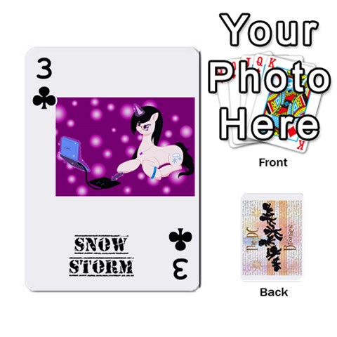 D C  Brony Oc Playing Cards By John H Rhodes Jr Front - Club3