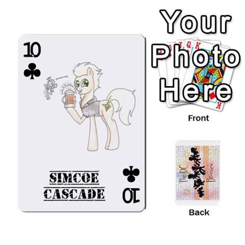 D C  Brony Oc Playing Cards By John H Rhodes Jr Front - Club10