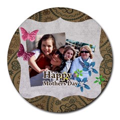 mothers day - Collage Round Mousepad