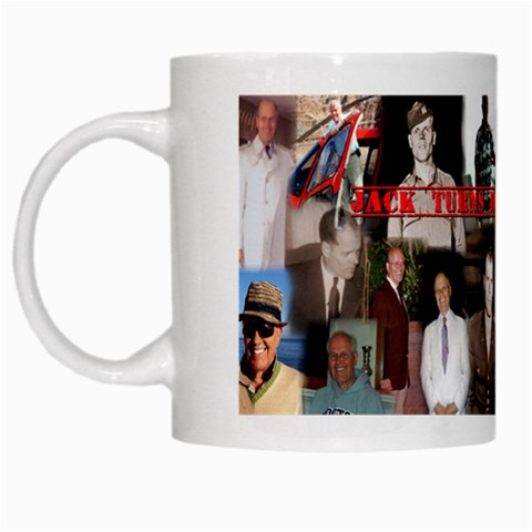 White Mug 100th Birthday By Pat Kirby Left