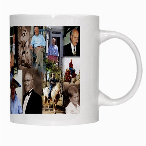 White Mug 100th Birthday By Pat Kirby Right