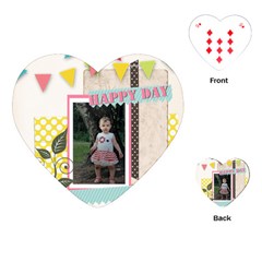 happy birthday - Playing Cards Single Design (Heart)