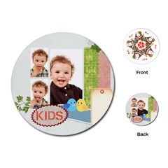 kids - Playing Cards Single Design (Round)