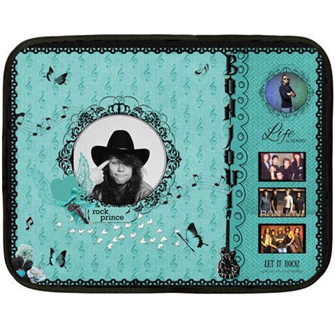 Bon Jovi By Julie 35 x27  Blanket Front