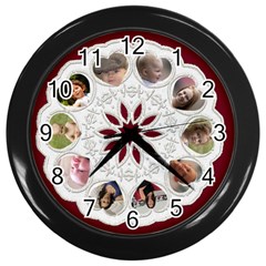 My Family Clock - Wall Clock (Black)