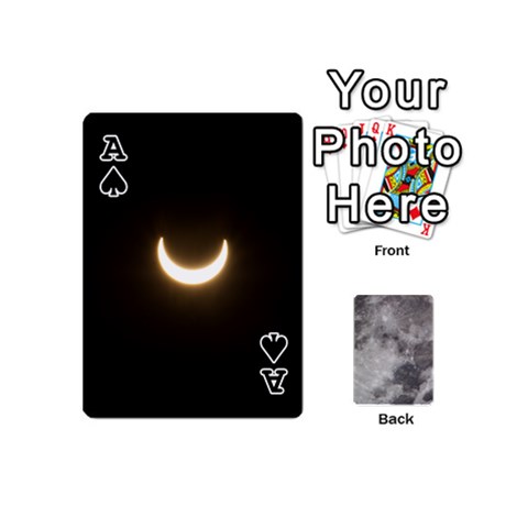 Ace Mini Moon Cards By Bg Boyd Photography (bgphoto) Front - SpadeA