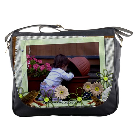 Frog Lovers Messenger Bag By Deborah Front