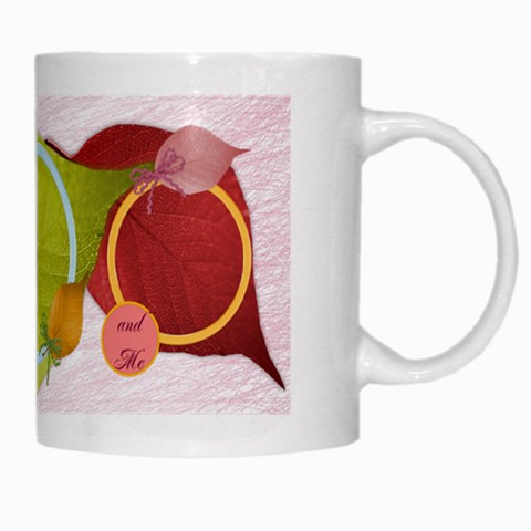 Mum, Dad And Me For Girls White Mug By Zornitza Right