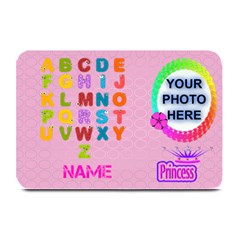 girls ABC plate mat