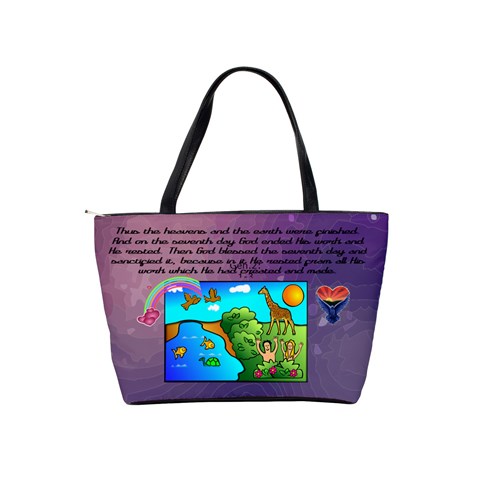 Story Of Creation Shoulder Handbag By Joy Johns Back