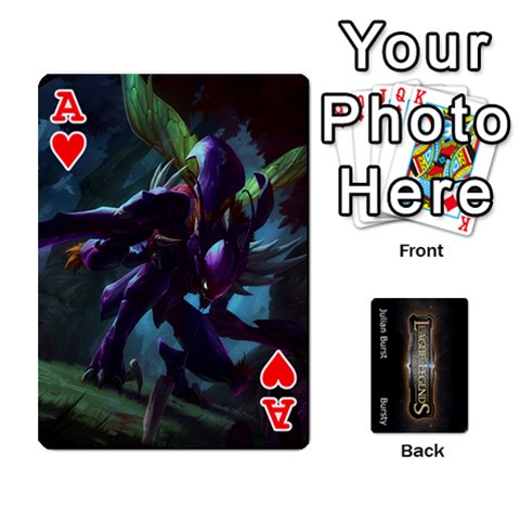 Ace Lol Front/back Cards By Julian B Front - HeartA