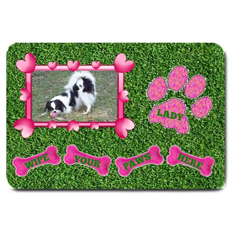 Lady Dog Large Door Mat By Joy Johns 30 x20  Door Mat