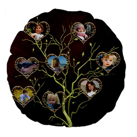 Family Tree 18  Premium Round Cushion By Deborah Front