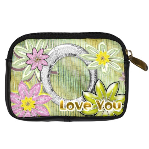 Love You Floral Digital Camera Case By Ellan Back