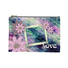 Love Pastel floral cosmetic bag lg - Cosmetic Bag (Large)