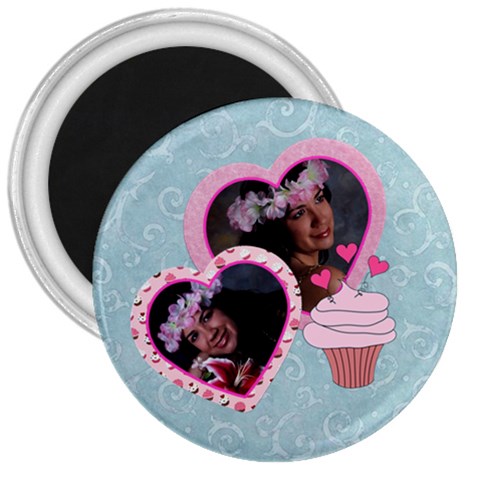 Cupcake Love 3  Magnet By Ivelyn Front