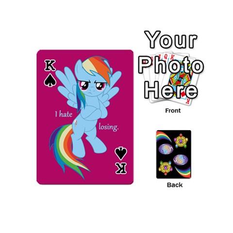 King Pony Cards 1 (with Pips) By Aaron Front - SpadeK