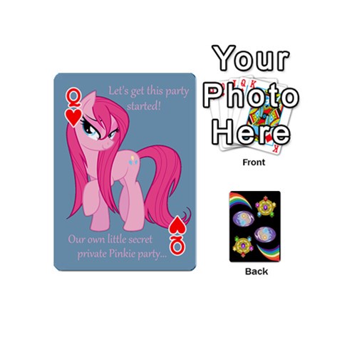 Queen Pony Cards 1 (with Pips) By Aaron Front - HeartQ