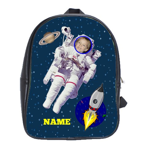 Blast Off Large Bookbag By Joy Johns Front