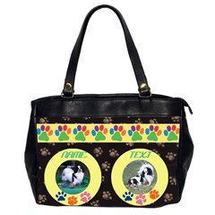 Cat or Dog lover s Office Bag - Oversize Office Handbag (2 Sides)