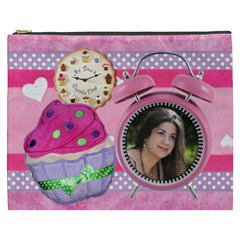 Any Time is Cupcake Time_pink_ cosmetic bag (7 styles) - Cosmetic Bag (XXXL)