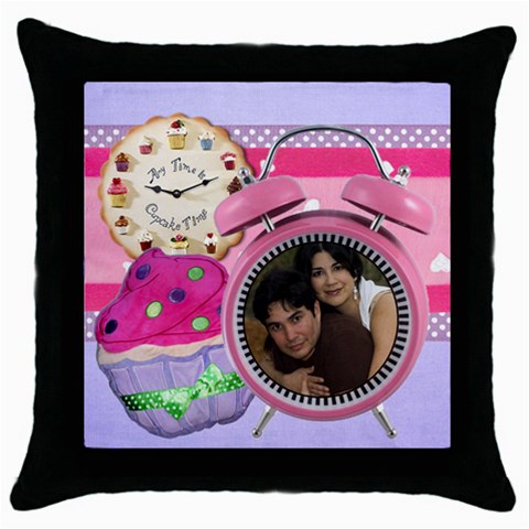 Any Time Is Cupcake Time Pillow By Ivelyn Front