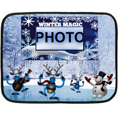 Winter Magic mini blanket, 1 side - Fleece Blanket (Mini)