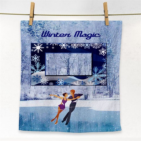 Winter Magic Face Towel By Joy Johns Front