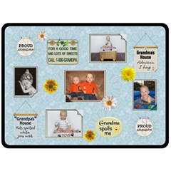 Grandma and Grandpa XLarge Fleece Blanket - Fleece Blanket (Large)