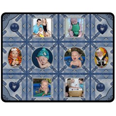 Fun Denim Medium Fleece Blanket (4 styles) - Fleece Blanket (Medium)