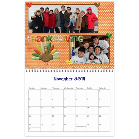 Calendario 2014 By Edna Nov 2014