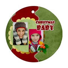 christmas - Round Ornament (Two Sides)