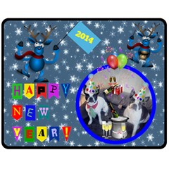 Happy New Year medium blanket 3 (4 styles) - Fleece Blanket (Medium)