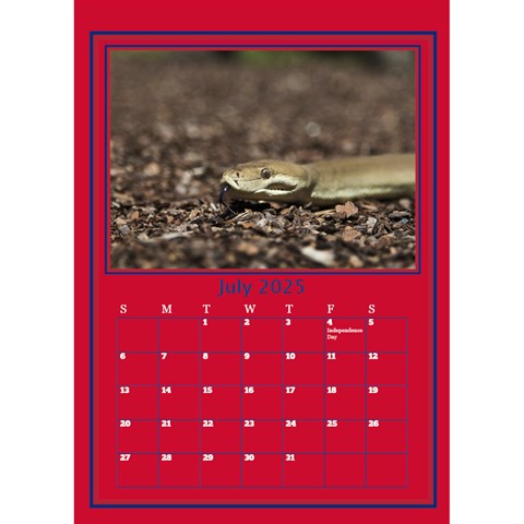 A Little Perfect Desktop Calendar By Deborah Jul 2025