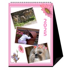 Pink Princess Desktop Calendar