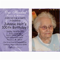100th birthday - 5  x 7  Photo Cards