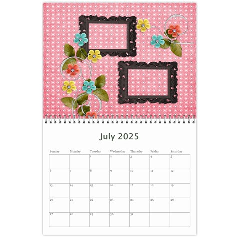 Wall Calendar 11 X 8 5 Jul 2025