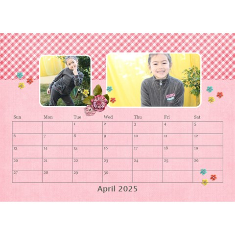 Desktop Calendar 8 5  X 6  Apr 2025